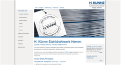 Desktop Screenshot of kuenne-draht.de