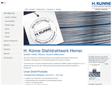 Tablet Screenshot of kuenne-draht.de